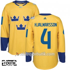 Sverige Tröja Niklas Hjalmarsson 4 World Cup 2016 Barn Gul Premier